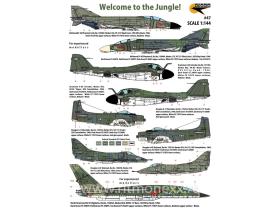 "Welcome to the Jungle!" - USN Aircraft in Green SE Asia Camouflage during Vietnam War.  11 markings