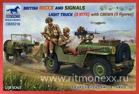 Британские джипы Recce And Signals с экипажем