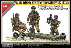 Британские парашютисты на велобайках. Вторая мировая война.