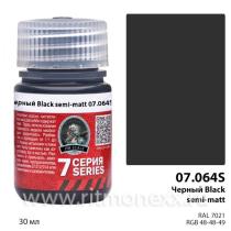 Черный Black semi-matt 30мл