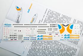 Декаль для самолета Boeing 737-300 AirUnion