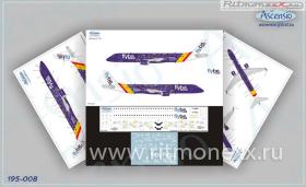 Декаль на Embraer 190 FlyBe (Violet byke)