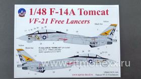Декали для F-14A Tomcat VF-21 Lancer