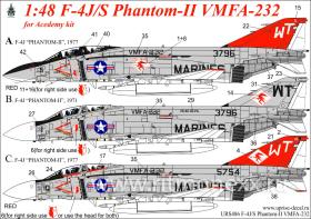 Декали для F-4J/S Phantom-II VMFA-232