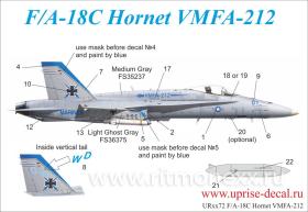 Декали для F/A-18C Hornet VMFA-212
