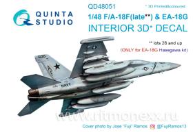 Декали интерьера кабины F/A-18F late / EA-18G 3D-Printed interior (for Hasegawa kit)