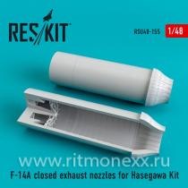 F-14A closed exhaust nozzles for Hasegawa Kit