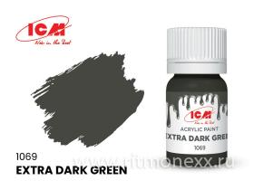 Краска для творчества Экстра темно-зеленый(Extra Dark Green)