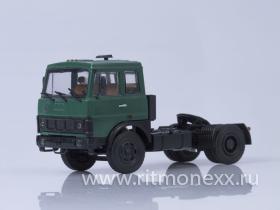 МАЗ-5432 седельный тягач (ранняя кабина, зелёный) /металл. рама, откидывающаяся кабина/