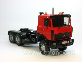 Маз - 642508 (6х6) (трехосный тягач) (красная кабина)