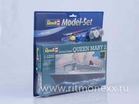 Набор: Лайнер Queen Mary 2 с клеем, кисточкой и красками
