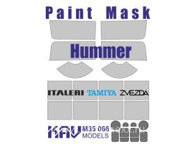 Окрасочная маска на Hummer (Italeri, Tamiya, Звезда)