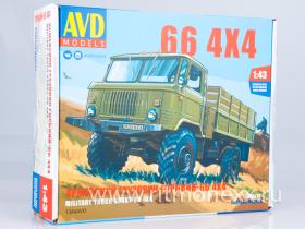 Сборная модель Армейский грузовик Горький-66 4х4