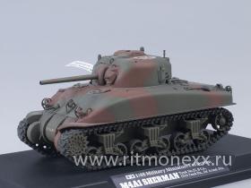 Средний американский танк Sherman M4A1, собран и окрашен