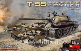 Танк Т-55А чехословацкого производства с КМТ-5М