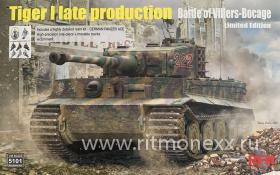 "Tiger I late production (Battle of Villers-Bocage) w/Zimmerit, Includes a highly detailed resin kit - GERMAN PANZER ACE"
