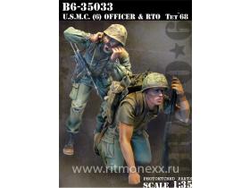 USMC (6) Officer &amp; RTO Tet`68