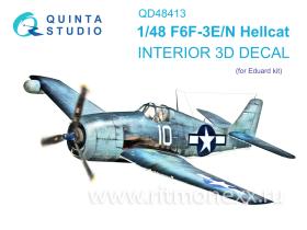 3D Декаль интерьера кабины F6F-3E/N Hellcat (Eduard)