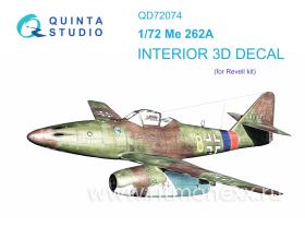 3D Декаль интерьера кабины Me-262A (Revell)