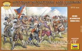 Австрийские мушкетеры и пикинеры XVII века Код: 8061