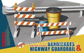 Barricades & Highway Guardrail Set