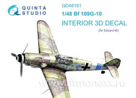 Декаль интерьера кабины Bf 109G-10 (Eduard)
