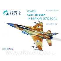 Декаль интерьера кабины F-16I SUFA