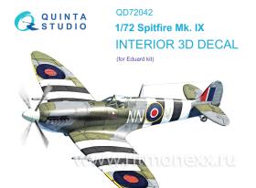 Декаль интерьера кабины Spitfire Mk.IX (Eduard)