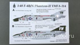 Декали для F-4B / N Phantom-II VMFA-314