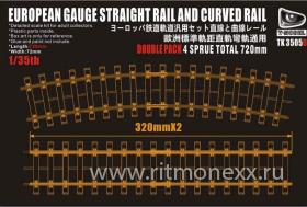 European Gaude Straight Rail and Curved Rail