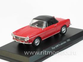 FIAT 1600 S Cabrio 1965, red