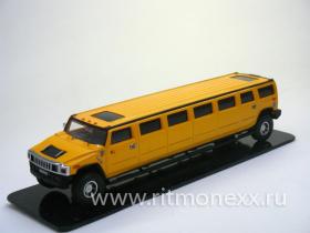 GM HUMMER H2 Limousine Limited Edition, yellow