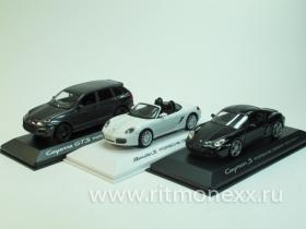 Комплект: Porsche Cayenne GTS black, Boxster S white, Cayman S black