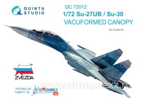 Набор остекления для модели Су-27УБ/Су-30 (для модели фирмы Звезда)