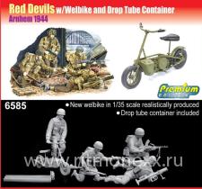 RED DEVILS w/WELBIKE AND DROP TUBE CONTAINER (ARNHEM 1944) (PREMIUM EDITION)