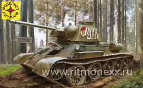 Советский танк Т-34-76 выпуск конца 1943 г.