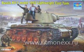 Танк КВ-1 модель 1942 г. с легкой башней