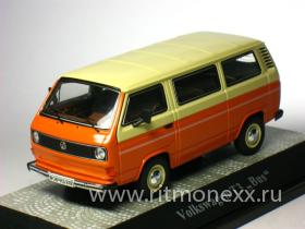 VW T3 bus, orange-beige 1980