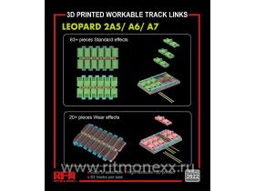 Workable track links for LEOPARD 2A5/A6/A7 (3D)