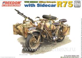 WW2 German  R75 motorcycle /W Side Car, ( BMW R75 WW2)